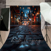Aperturee - Aperturee Night Street Bokeh Alley Sweep Photography Backdrop